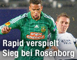 Terrence Boyd (Rapid) und Jonas Svensson (Trondheim)