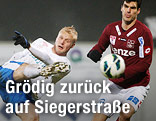 Michael Guselbauer (Linz), David Witteveen (Groedig) und Alen Coralic (Linz)