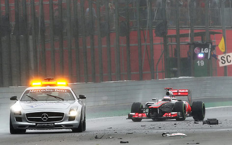© AP/Andre Penner Safety-Car-Phase in Interlagos, Brasilien