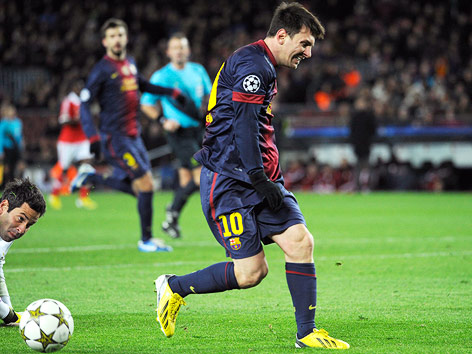 © Reuters Lionel Messi (Barcelona) verletzt sich