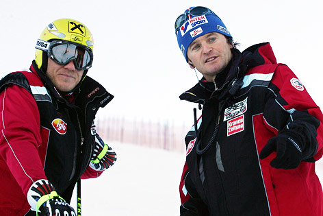 © GEPA/Hans Simonlehner Hermann Maier und Andreas Evers, 2004