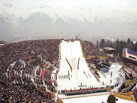 Eröffnung der Olympischen Winterspiele 1976 in Innsbruck
