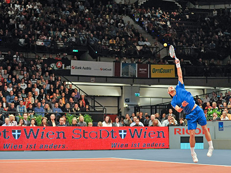 Jürgen Melzer in der Stadthalle