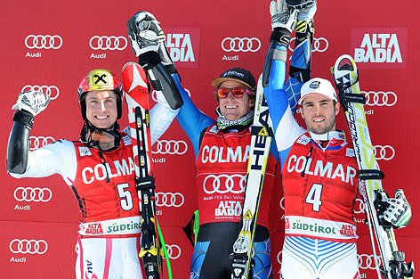 © APA/EPA/Ettore Ferrari Marcel Hirscher, Ted Ligety und Alexis Pinturault