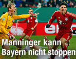 Alexander Manninger (Augsburg) beim Pokalspiel gegen Bayern