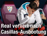 Torhüter Iker Casillas (Real Madrid) auf der Ersatzbank