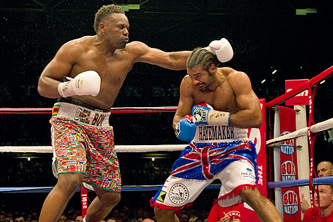 Boxkampf zwischen David Haye und Dereck Chisora