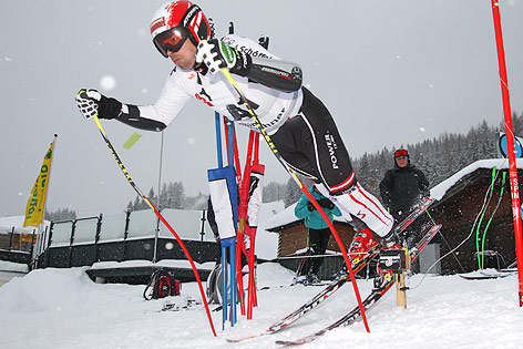 © GEPA/Hans Simonlehner Joachim Puchner beim Training in Schladming