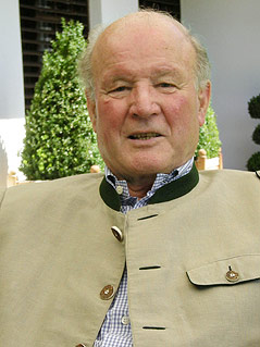 Skilegende Othmar Schneider bei seinem 80. Geburtstag 2008