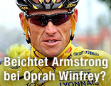 Radfahrer Lance Armstrong im Gelben Trikot der Tour de France