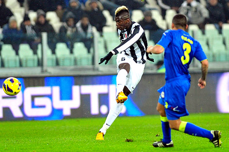 © AP/Massimo Pinca Paul Pogba beim Schuss
