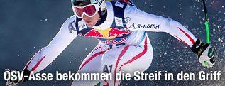 Hannes Reichelt beim Abfahrtstraining
