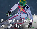Klaus Kröll im zweiten Abfahrtstraining in Kitzbühel