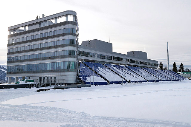© APA/EPA/Yuri Kochetkov Langlauf- und Biathlonstadion von Sotchi