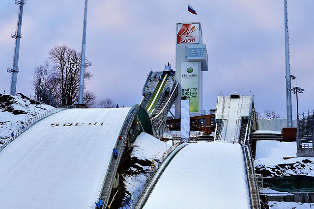 © APA/EPA/Jan Woitas Olympia-Schanzen in Sotschi