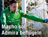 Admira-Goalie Jürgen Macho während eines Testspiels in Belek