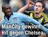 Yaya Toure (Manchester City) gegen Frank Lampard (Chelsea)