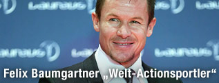 Felix Baumgartner mit dem Laureus-Award