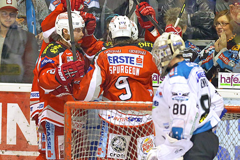 Jubel der KAC-Spieler