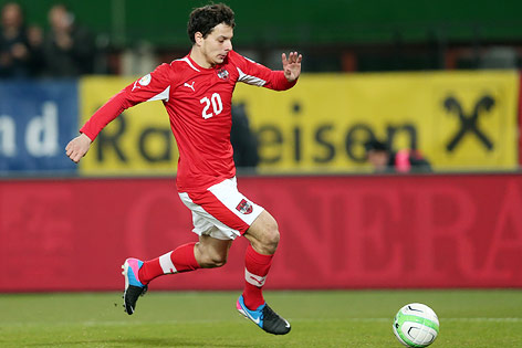 Philipp Hosiner am Ball