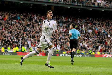 © APA/AP/Andres Kudacki Jubel von Real Madrids Sergio Ramos