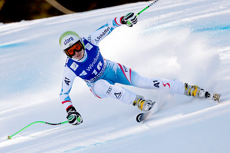 Anna Fenninger beim Super-G in Garmisch-Partenkirchen