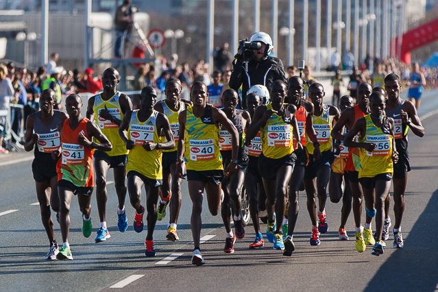 Das Feld der Marathon-Spezialisten