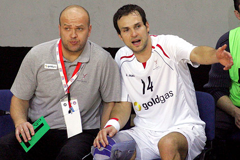 © GEPA/A. Djorovic Trainer Petrekur Johanesson und Viktor Szilagyi