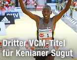 Jubel des kenianischen Marathonläufers Henry Sugut