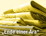 Stapel Zeitungen