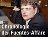 Jan Ullrich in einem Gerichtsgebäude