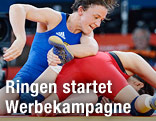 Zwei Ringerinnen bei den Olymischen Spielen 2012