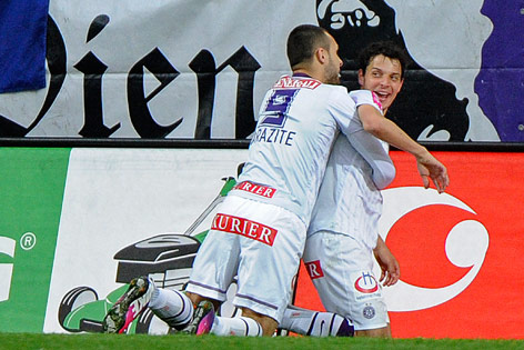 © APA/Robert Parigger Nacer Barazite und Philipp Hosiner (Austria) jubeln