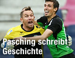 Jubel von Hans Peter Berger und Marco Perchtold (beide Pasching)