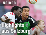 Isaac Vorsah (RBS), Casanova (Pasching) und Florian Klein (RBS)