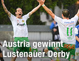 Jubel von Patrick Salomon und Felix Roth (A.Lustenau)