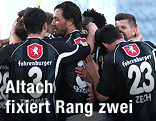 Jubel der Altach-Spieler