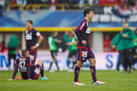 © ORF.at/Dominique Hammer Enttäuschte Austria-Spieler