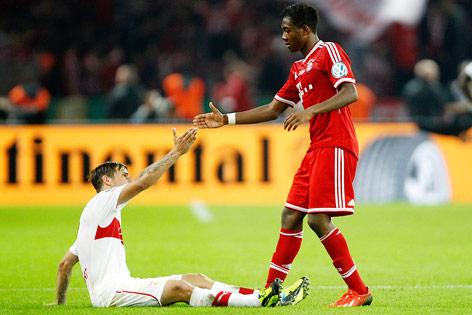 © GEPA/Mario Kneisl Martin Harnik (Stuttgart) und David Alaba (Bayern)