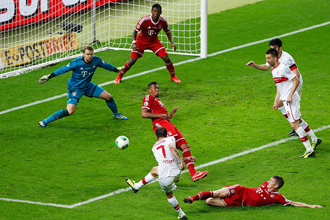 © APA/AP/Markus Schreiber Martin Harnik erzielt für Stuttgart das zweite Goal