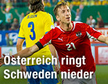 Jubel von David Alaba und Marc Janko
