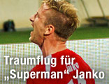 Marc Janko und David Alaba jubeln