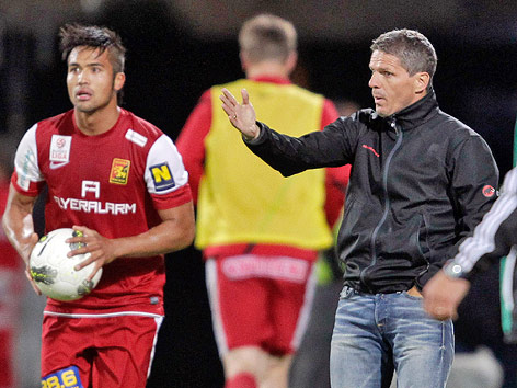 © GEPA/Josef Bollwein Stephan Palla (Admira) und Trainer Dietmar Kühbauer