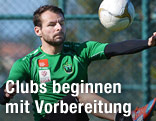 Roman Wallner währemnd dem Training