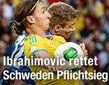 Zlatan Ibrahimovic (Schweden) gegen Johan Davidssen (Färöer)