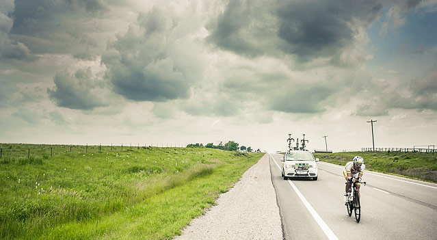 © Alexander Karelly/lupispuma.com Christoph Strasser beim Race Across America 2013