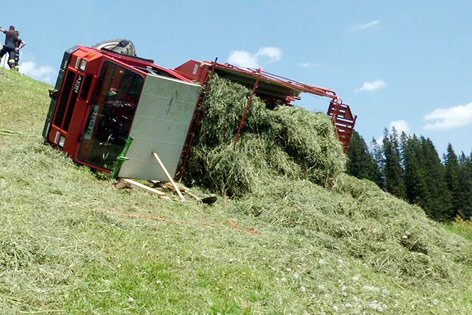 © APA/LPD VORARLBERG Verunfallter LKW