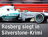 Nico Rosberg (GER/Mercedes) auf der rennstrecke von Silverstone