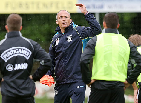 © GEPA/Christian Walgram Trainer Darko Milanic (Sturm)