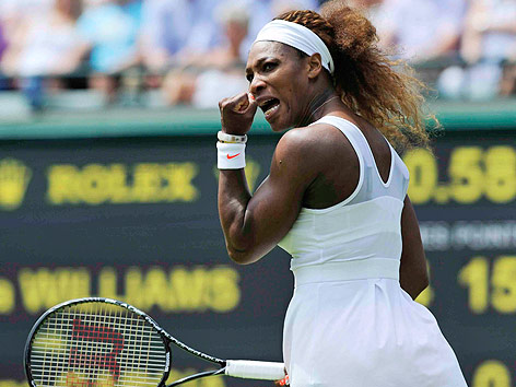 Serena Williams ballt jubelnd die Faust